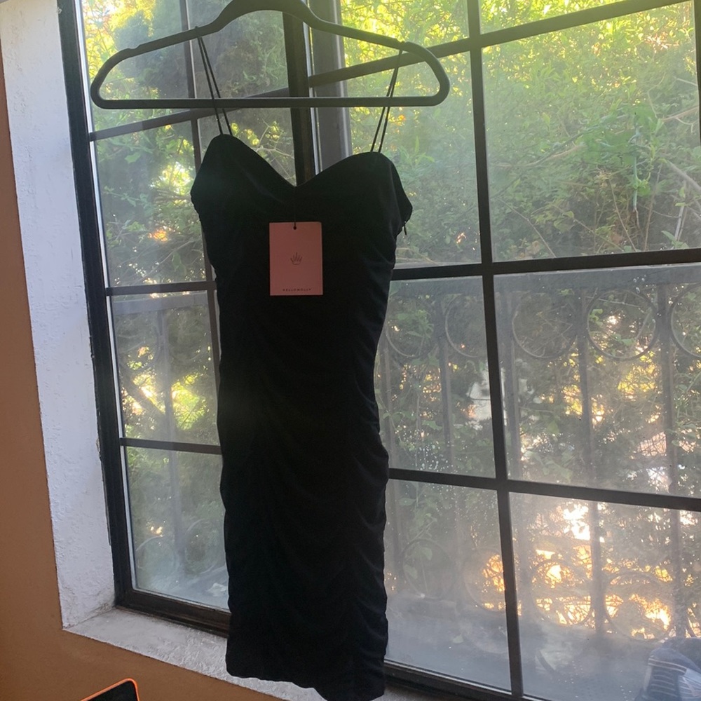 NEW - Hello Molly - Black Mini Dress “We May Never Know” - Small.